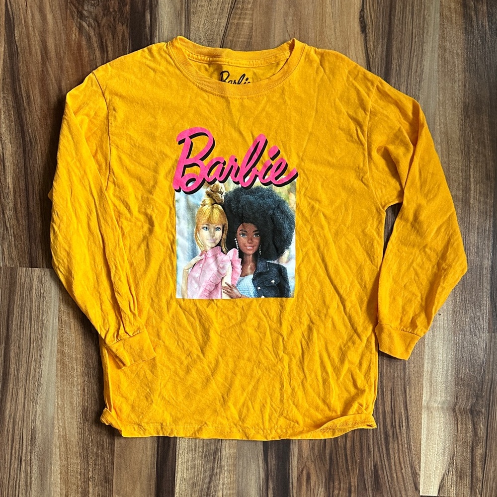 Barbie Vibrant Yellow Graphic Tee Size L